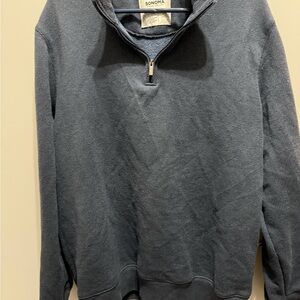 Sonoma Men's Zip-Up Gray Sweater